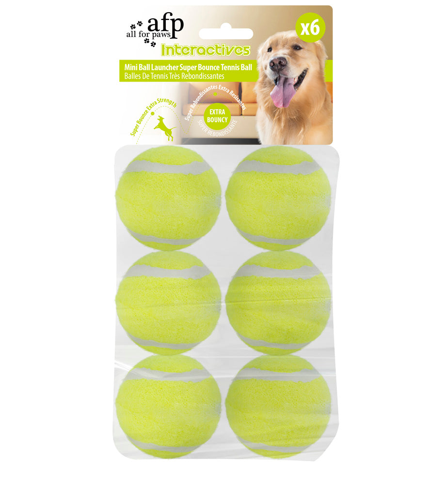 Mini Ball Launcher Super Bounce Tennisball 6er Pack