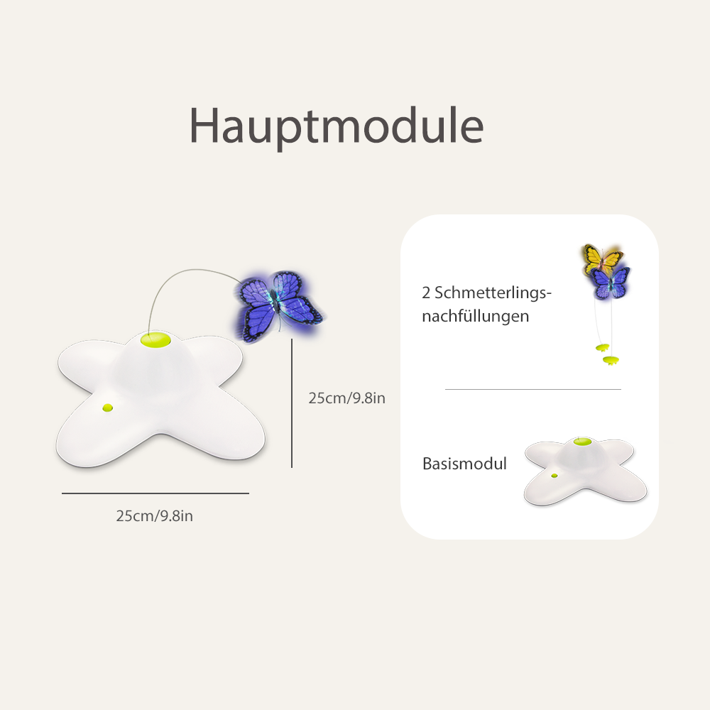 Interaktives Katzenspielzeug- Flutter Bug